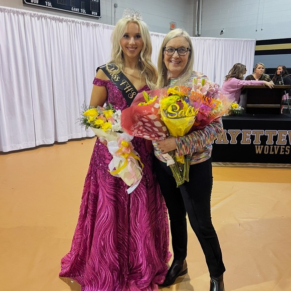 Clarisse Fuchsia Sequin Prom Dress - Picture 15 of 15